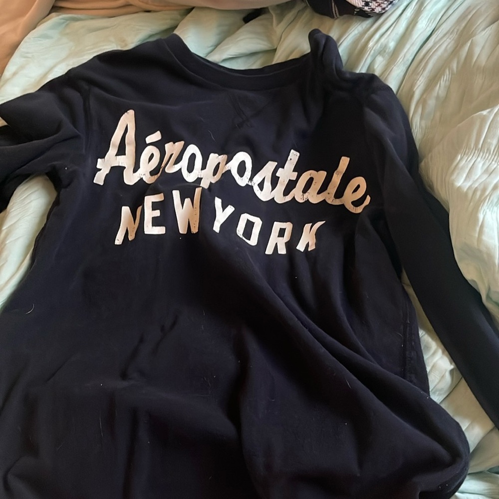 aeropostale xs long sleeve black shirt